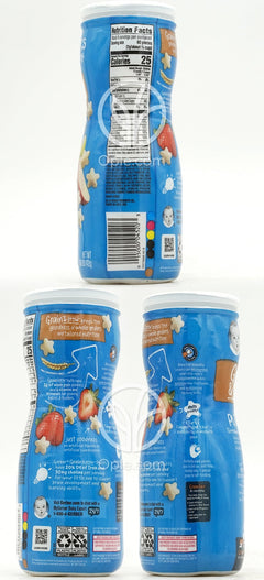 Snacks for Baby Grain & Grow Puffs Strawberry Apple for Crawler,  1.48 oz