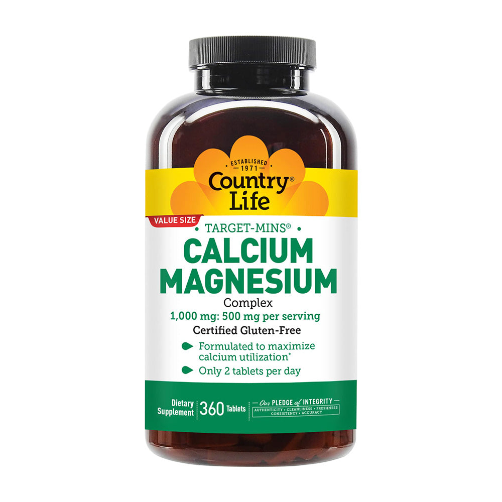 カントリーライフ_ターゲット ミンス カルシウム 1000mg マグネシウム 500mg コンプレックス、360タブレット