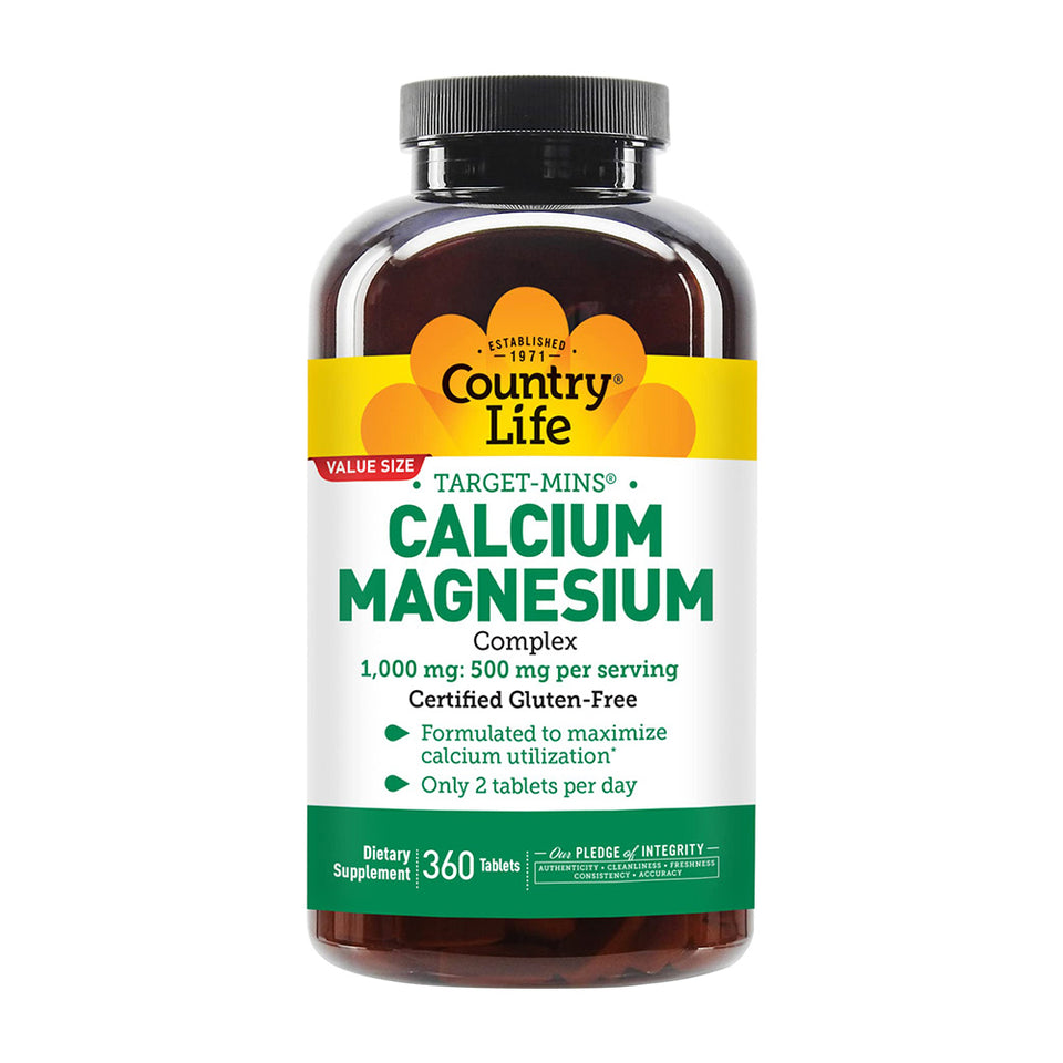 カントリーライフ_ターゲット ミンス カルシウム 1000mg マグネシウム 500mg コンプレックス、360タブレット