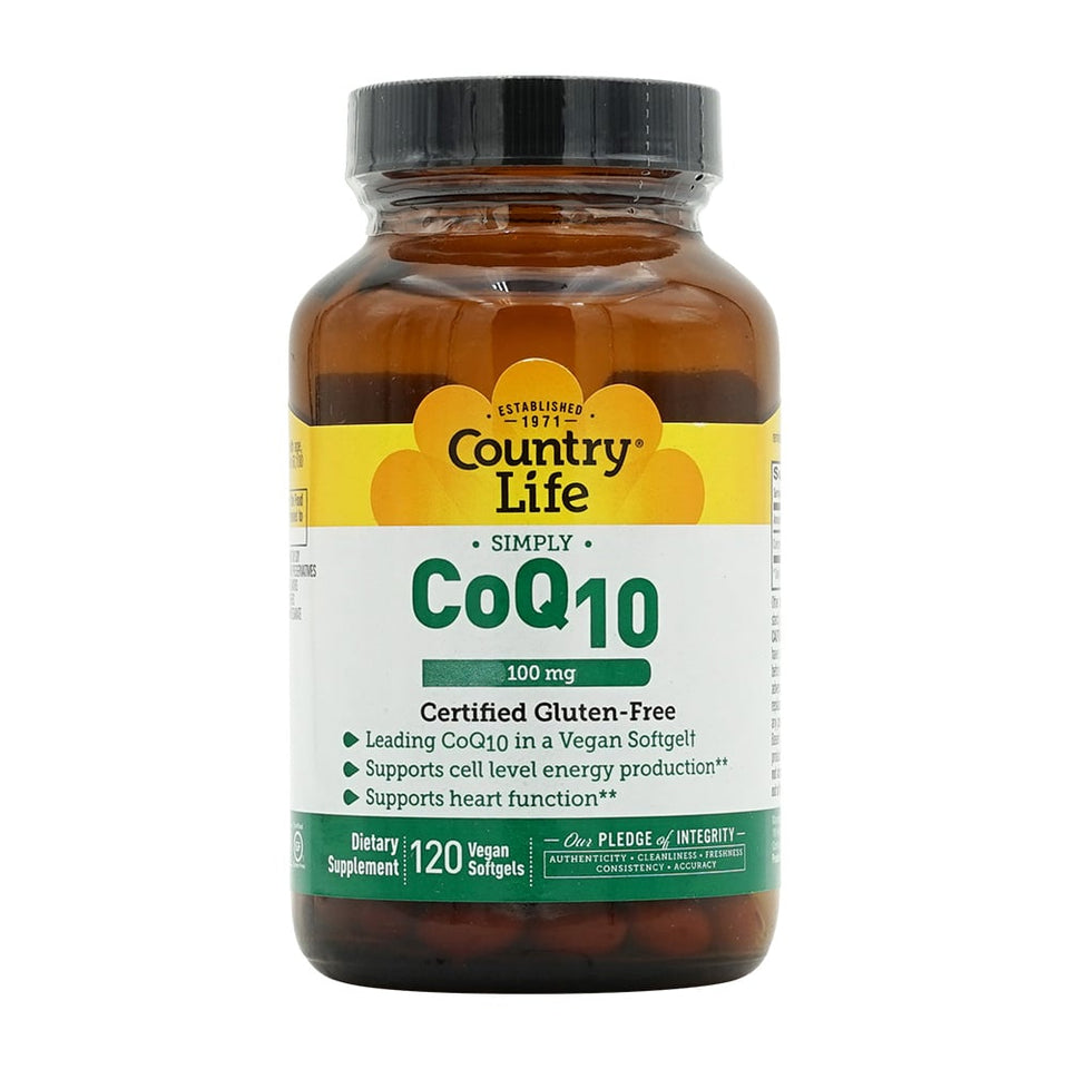 カントリーライフ_シンプリーコエンザイムQ10 100mg、120ベジソフトジェル