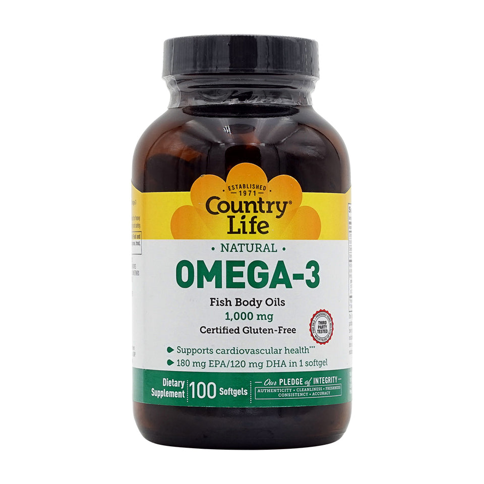 컨트리라이프_내추럴 오메가-3 1000mg, 100 소프트젤