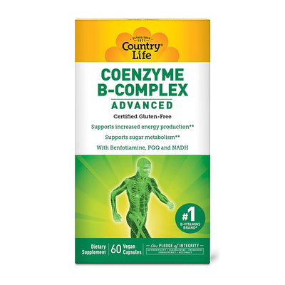カントリーライフ_コエンザイムビタミンB-コンプレックスアドバンスト、60植物性カプセル