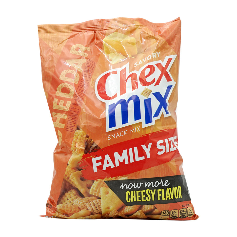 Chex Mix セイボリー スナックミックス チェダー ファミリーサイズ、15oz