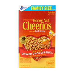 Cheerios Sweetened Whole Grain Oat Cereal Honey Nut Family Size,  18.8 oz