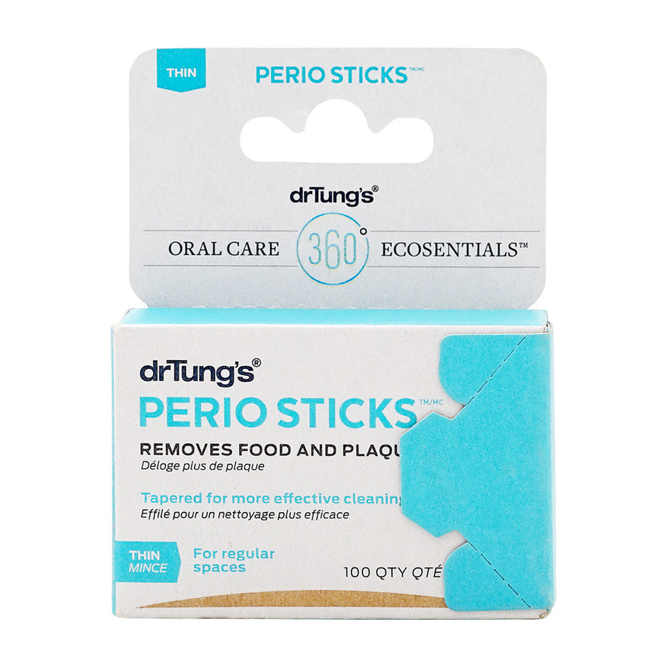 Dr. Tung's ペリオスティックデンタルクリーニングスティック 細、100本入り