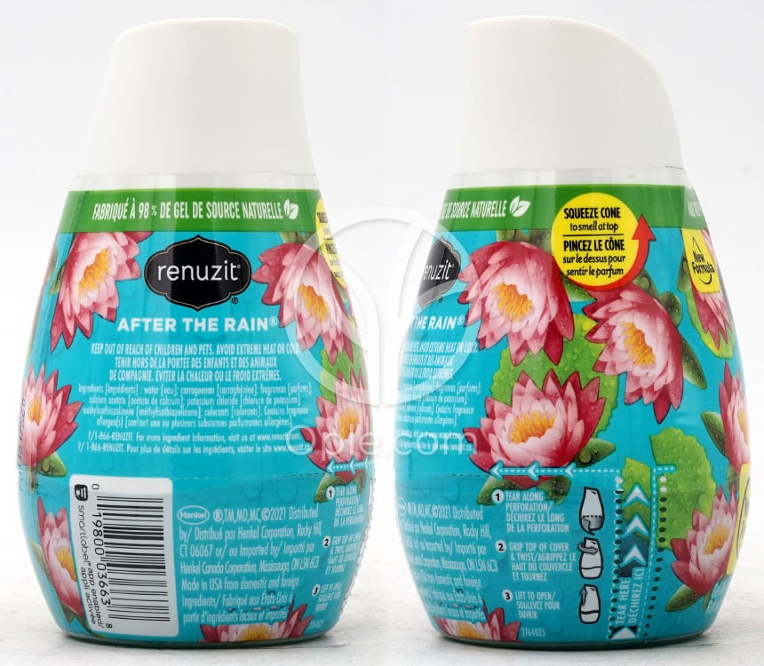 Gel Air Freshener Cone After the Rain,  7 oz — 후면