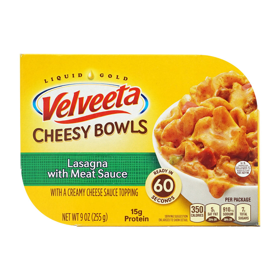 Velveeta Cheesy Bowls ラザニア ミートソース、9オンス