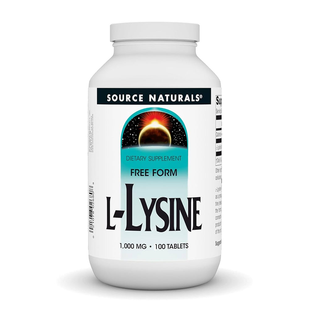 ソースナチュラルズ_L-リジン 1000mg、100錠
