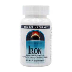 ソースナチュラルズ_アイアン 25mg、250錠