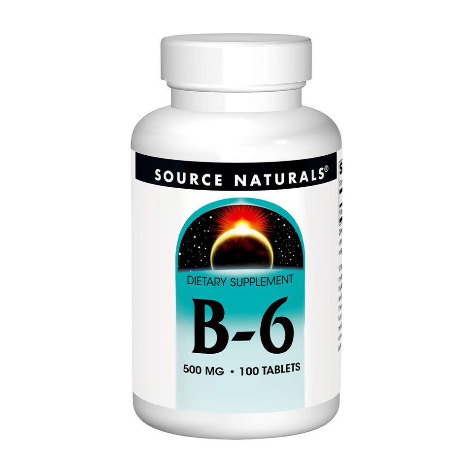 ソースナチュラルズ_B-6 500mg、100錠