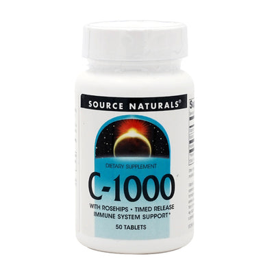 소스내추럴스_비타민 C-1000 1000mg, 50타블렛