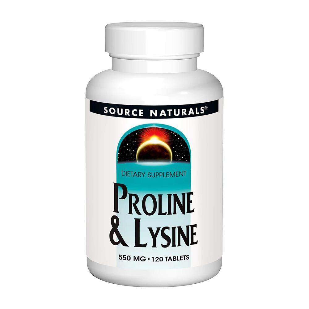 ソースナチュラルズ_プロリン＆リジン 550mg、120錠