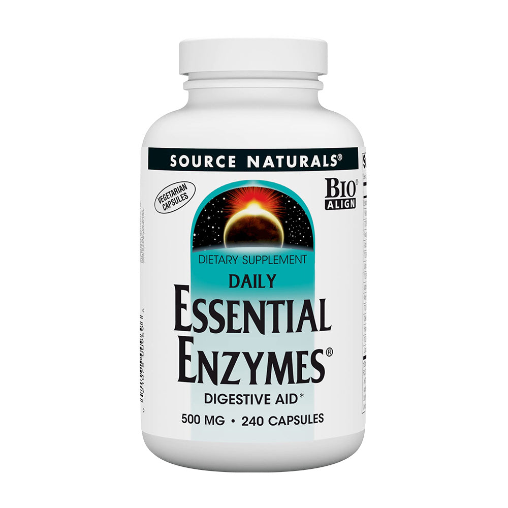 ソースナチュラルズ_デイリーエッセンシャルエンザイム 500mg、240カプセル