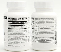 소스내추럴스_아세틸 L-카르니틴&알파리포산 650mg, 60타블렛