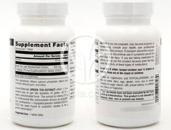 소스내추럴스_그린 티 추출물 500mg, 120타블렛