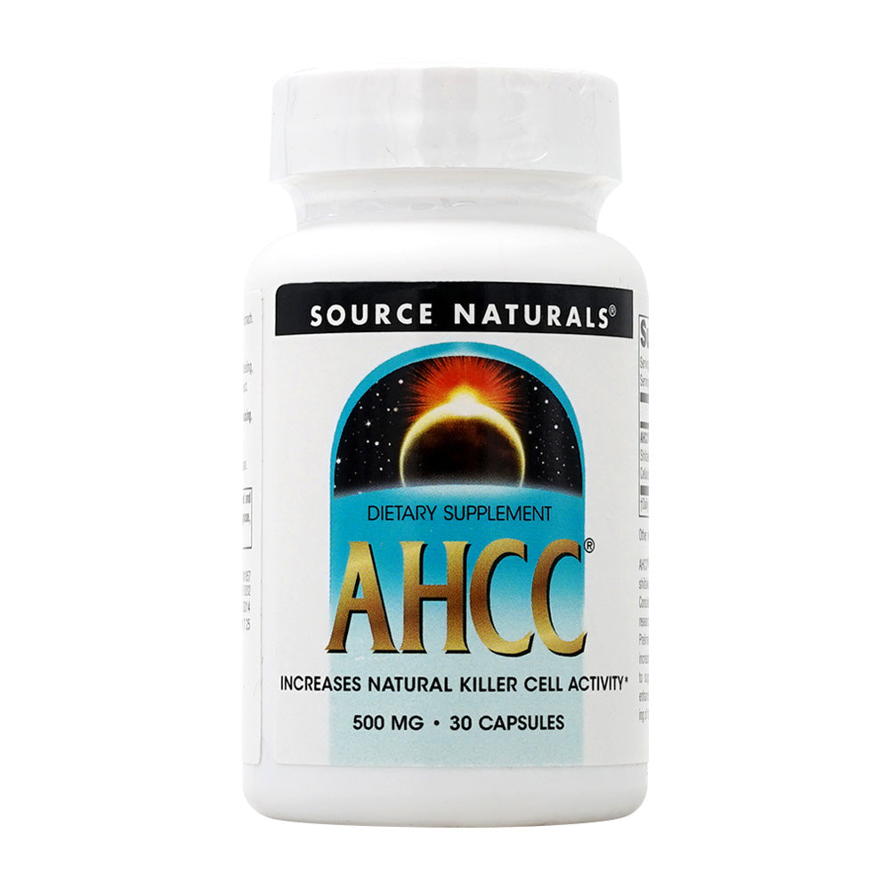 ソースナチュラルズ_AHCC インクリース ナチュラルキラーセルアクティビティ 500mg、30カプセル