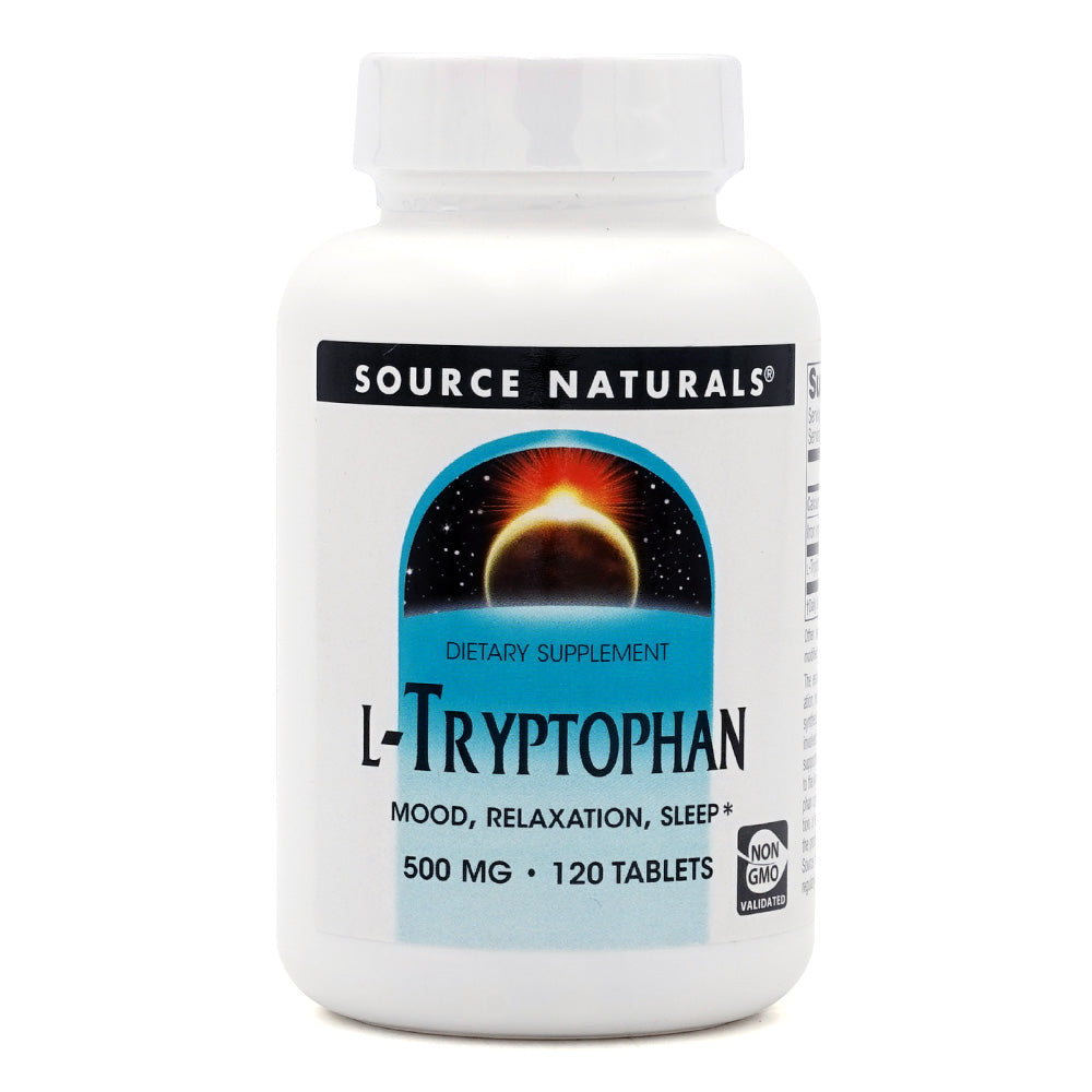 ソースナチュラルズ_L-トリプトファン 500mg、120錠