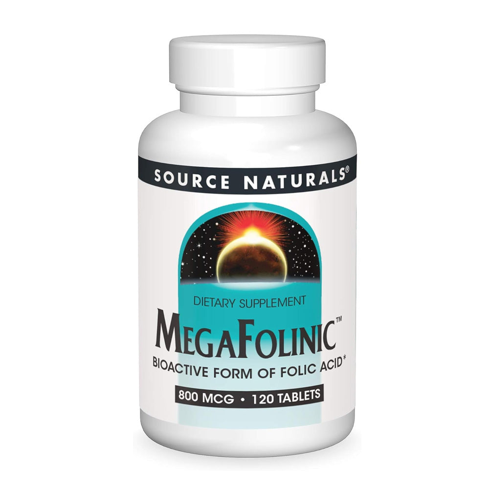ソースナチュラルズ_メガフォリニック 800mcg、120錠