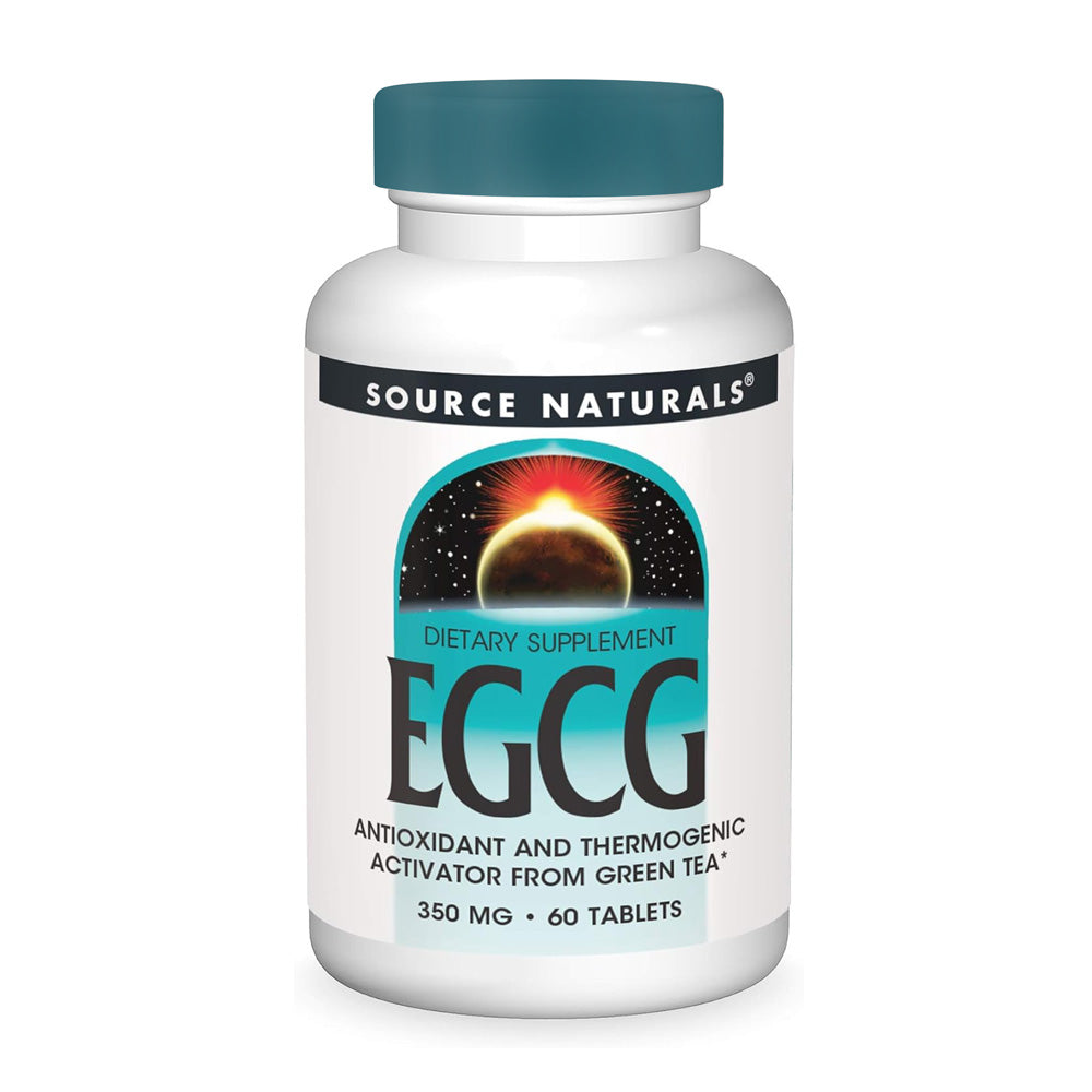ソースナチュラルズ_EGCG 350mg、60タブレット
