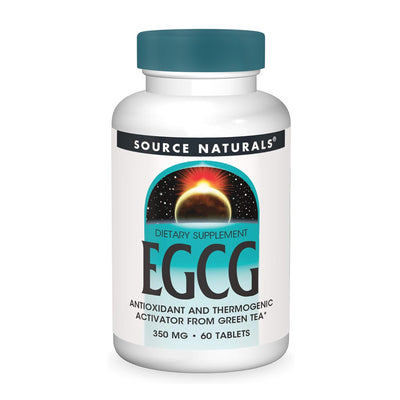 ソースナチュラルズ_EGCG 350mg、60タブレット