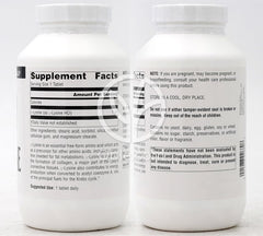 Source Naturals_フリーフォーム L-リジン 1000mg、200錠
