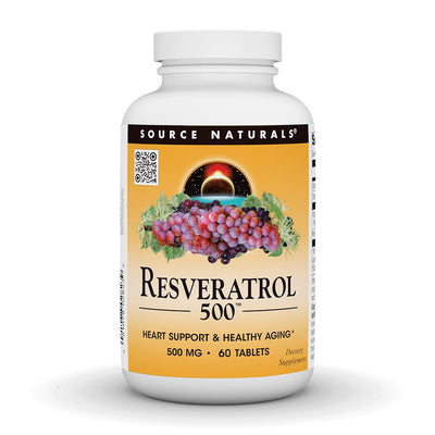 ソースナチュラルズ_レスベラトロール 500mg、60タブレット