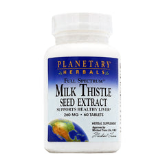 플래니터리허벌_풀 스팩트럼 밀크씨슬 씨드 추출물 260mg, 60타블렛