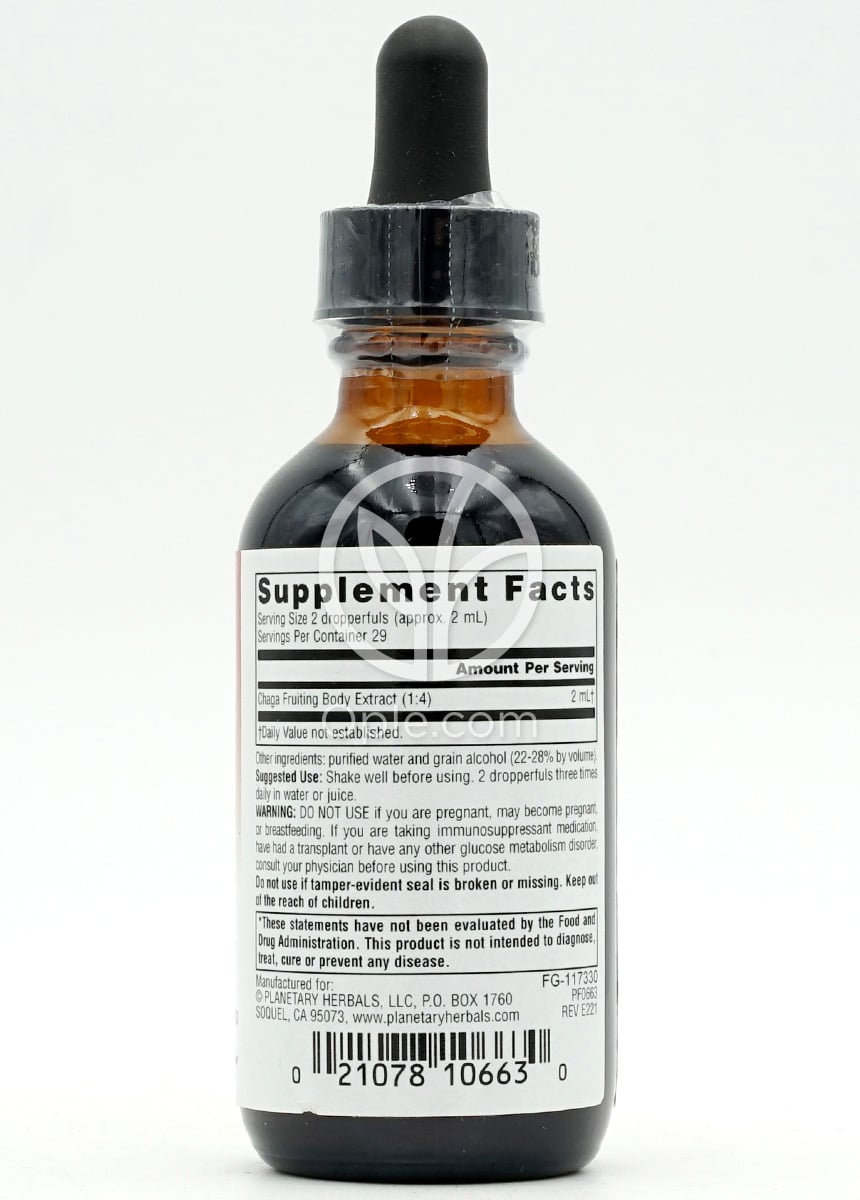 플래니터리허벌_풀 스펙트럼 차가버섯, 59.14ml — 후면