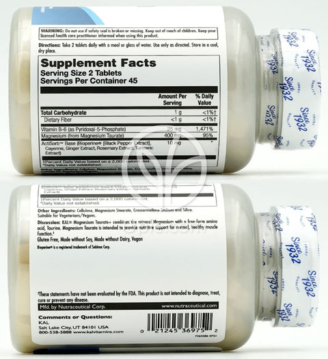 칼_마그네슘 타우레이트+ 400mg, 90타블렛