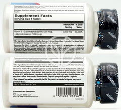 칼_비타민 B-12 메틸코발라민&아데노실코발라민 2000mcg 믹스드 베리 맛 , 60 마이크로타블렛