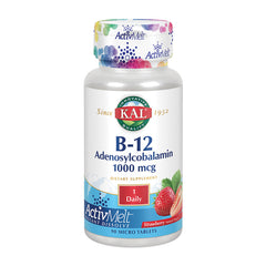 칼_비타민 B-12 아데노실코발라민 딸기 맛 1000mcg, 90 마이크로타블렛