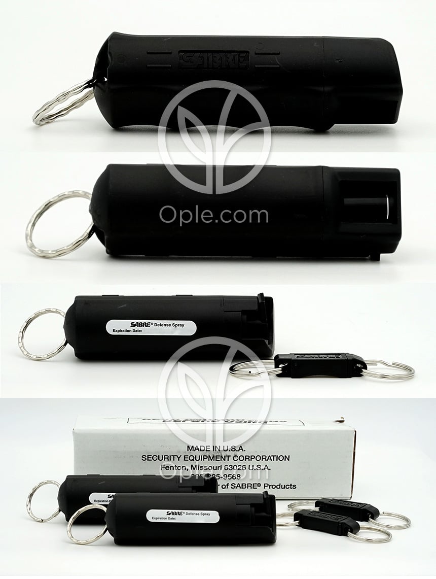 Advanced 3-In-1 Formula Defense Spray with Quick Release Key Ring (2 Product),  1 Set — 후면