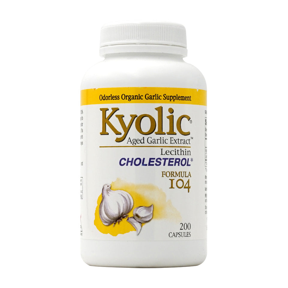 Kyolic 熟成ニンニク抽出コレステロールフォーミュラ104、200カプセル