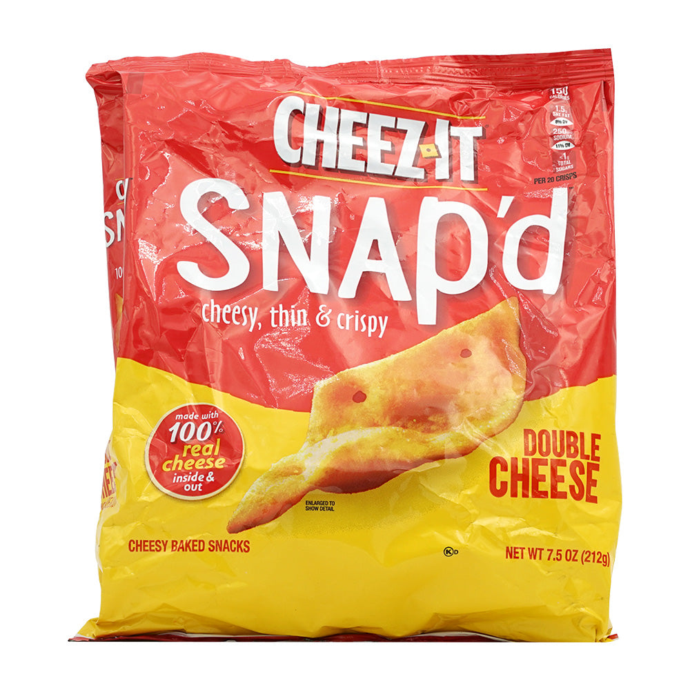 チーズイット_チーズイット スナップ チージィ シーン&クリスピー ベイクドスナック ダブルチーズ、212g