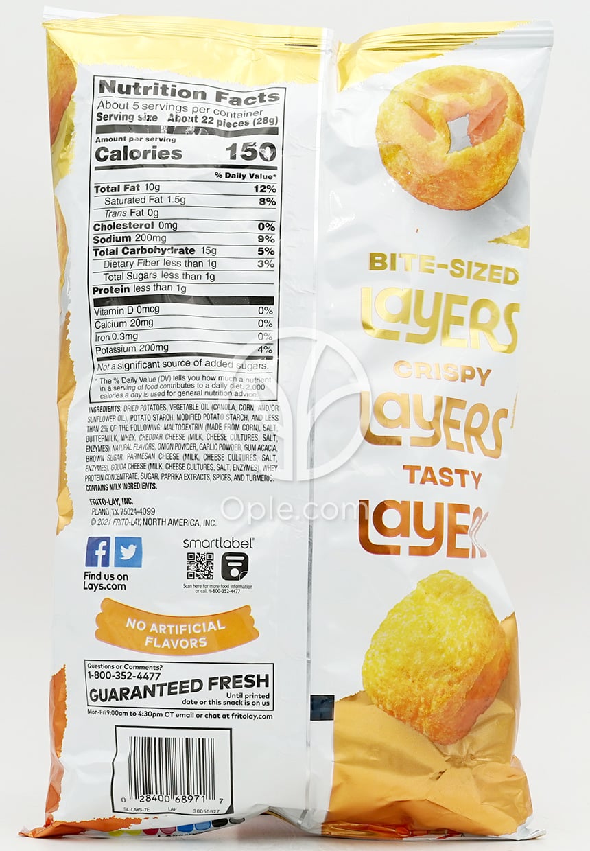Lays Layers ポテトスナック スリーチーズ 134g — 후면