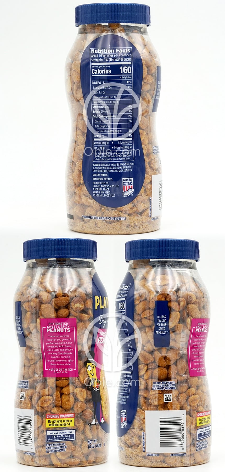 Dry Roasted Peanuts Sweet & Spicy,  16 oz — 후면