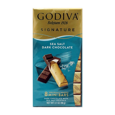 ゴディバ シグニチャー シーソルトダークチョコレート 8ミニバー、90g