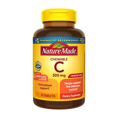 ネイチャーメイド_チュアブル ビタミンC 500mg オレンジ味、70粒