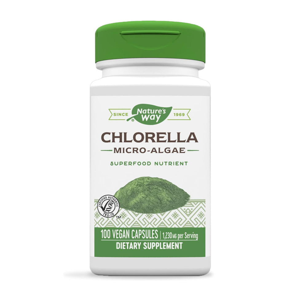ネイチャーズウェイ_クロレラマイクロアルジー 1230mg、100ベジカプセル