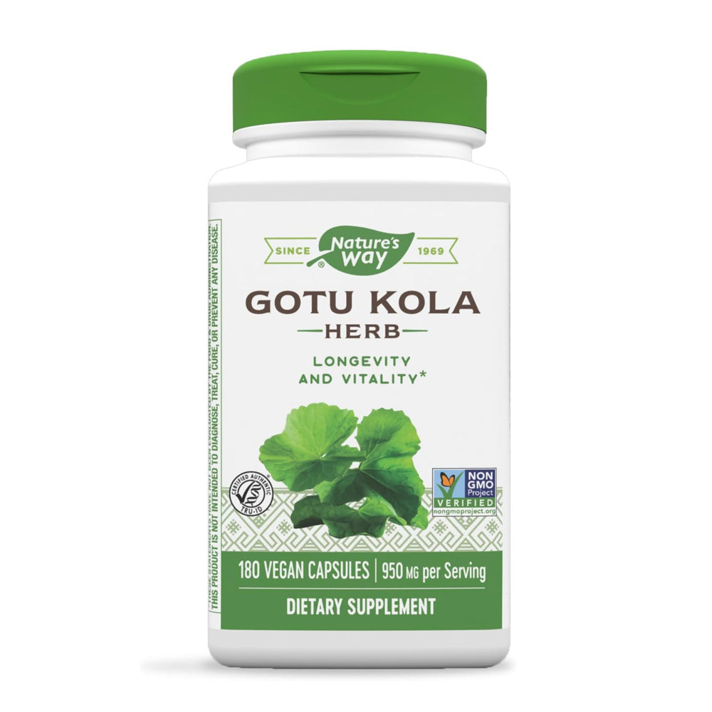 ネイチャーズウェイ_ゴツコラハーブ 950mg、100ベジカプセル