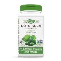 ネイチャーズウェイ_ゴツコラハーブ 950mg、100ベジカプセル