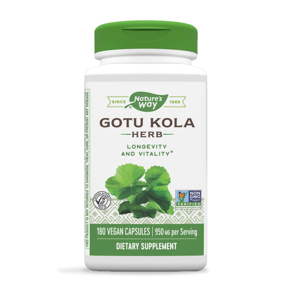 ネイチャーズウェイ_ゴツコラハーブ 950mg、100ベジカプセル