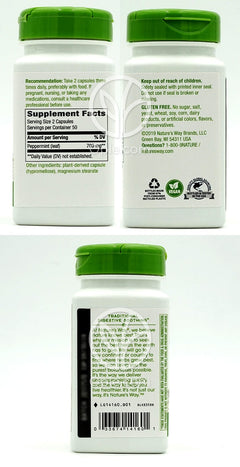네이쳐스웨이_페퍼민트 리프 700mg, 100 베지캡슐