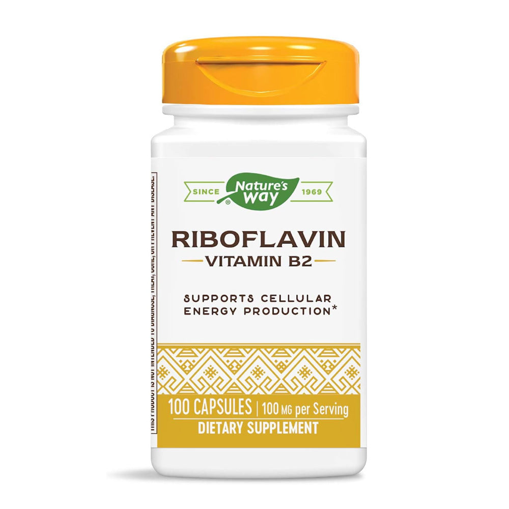 ネイチャーズウェイ_リボフラビン ビタミンB2 100mg、100カプセル