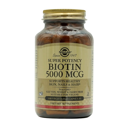 솔가_슈퍼 포텐시 비오틴 5000mcg, 100 베지캡슐