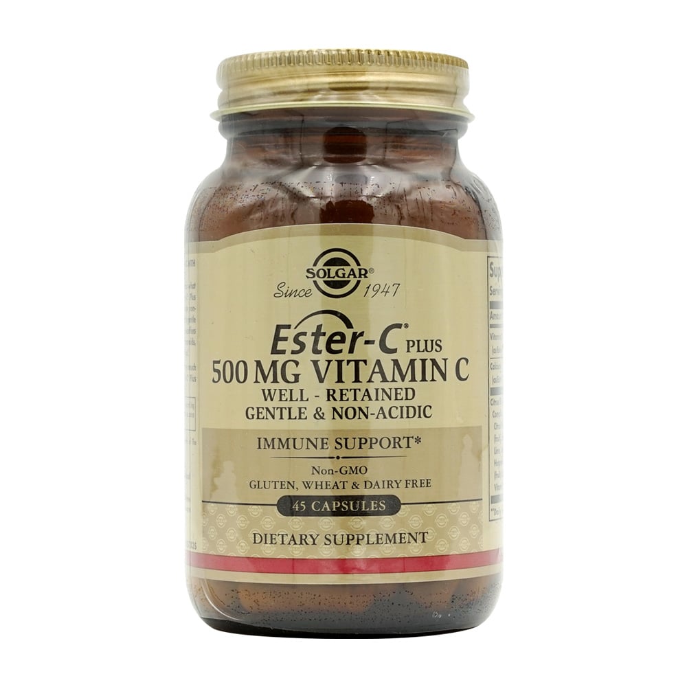 ソルガ_エスターCプラス ビタミンC 500mg、45カプセル