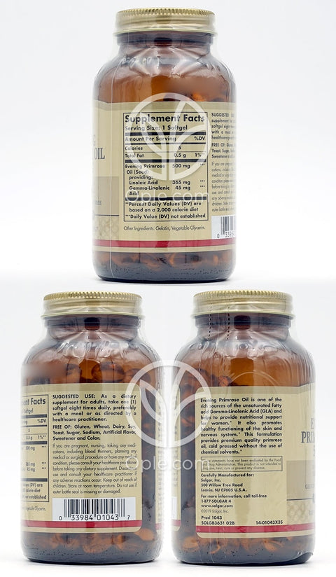 솔가_달맞이꽃종자유 500mg, 180 소프트젤