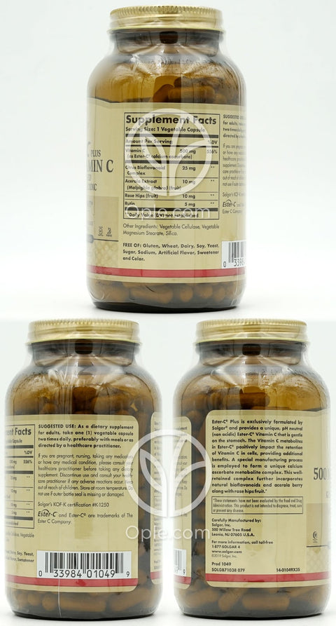 솔가_에스터-C 플러스 비타민 C 500mg, 250 베지캡슐