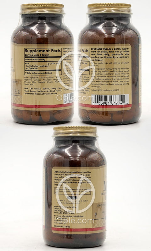 솔가_MSM 1000mg, 120타블렛