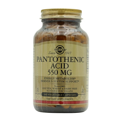 Solgar_パントテン酸 550mg、100植物性カプセル